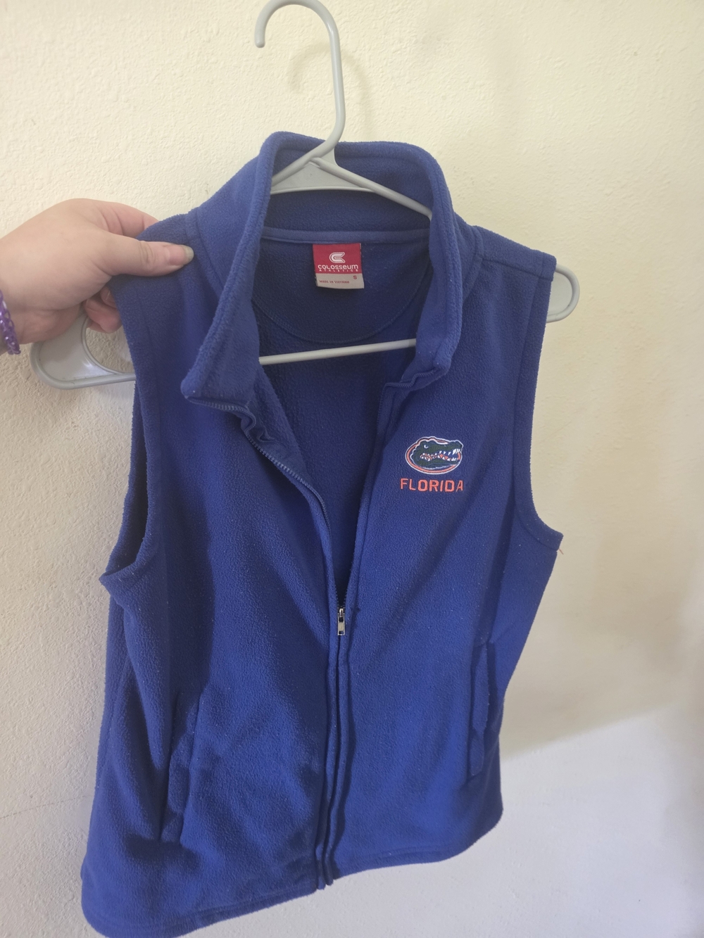 Florida Gators Blue Fleece Zip-Up Vest